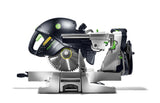 Festool KS 120R KAPEX 260mm Slide Compound Mitre Saw - Close-up of dual line laser beams