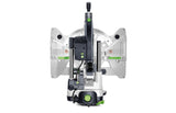 Festool KS 120R Set KAPEX 260mm Slide Compound Mitre Saw in action cutting skirting board at angle