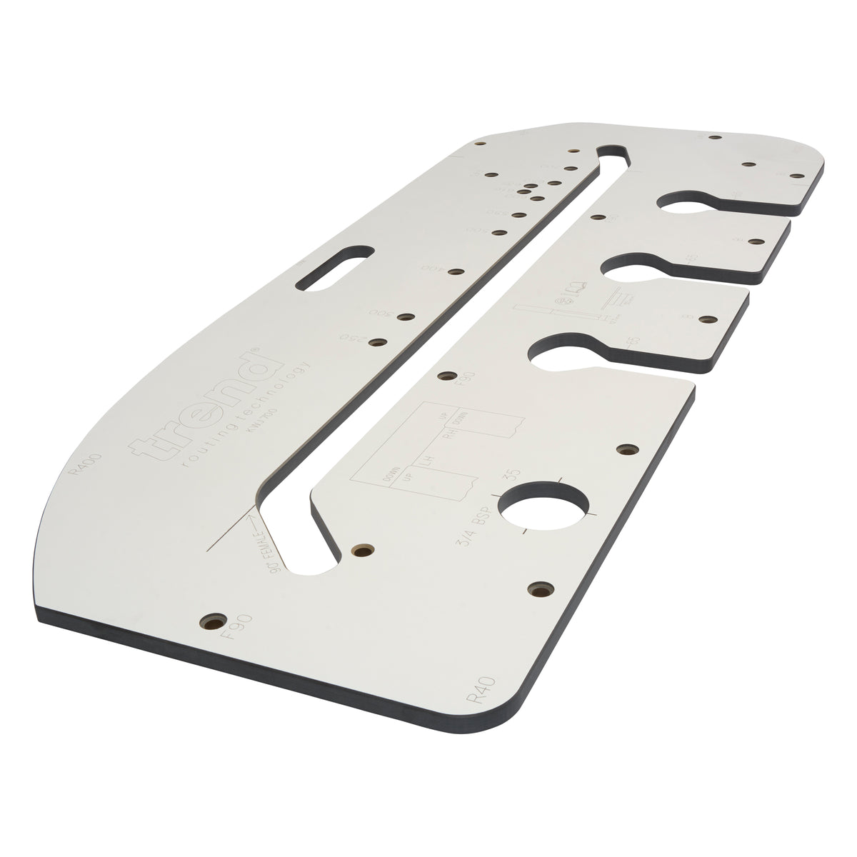 Trend 700mm Kitchen Worktop Router Jig - Precision fitting tool for Australian woodworking needs