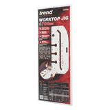 Trend 700mm Kitchen Worktop Router Jig in packaging, essential for precise kitchen worktop fitting