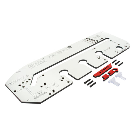 Trend 700mm Professional Kitchen Worktop Router Jig made from CNC-machined Compact Grade HPL for precise mitre joints