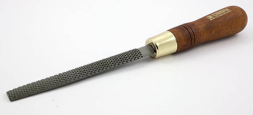 Narex 200mm Half Round Fine Second Cut Rasp, European tool steel, HRc 45 hardness, high-quality woodworking tool