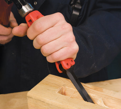 FastCap 3/4in Foldable Pocket Chisel angled view in use