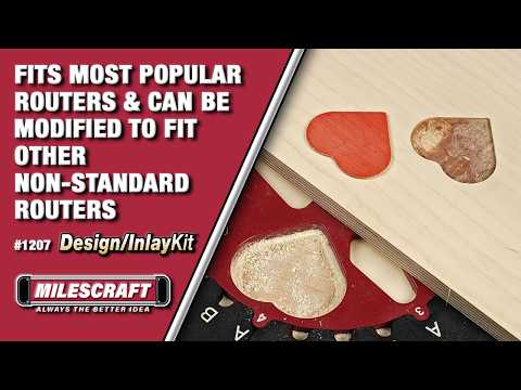 Milescraft Design & Inlay Kit for Woodworking Routers Imperial