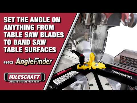 Milescraft AngleFinder with Retractable Edge Guides Mitre Saw Setup