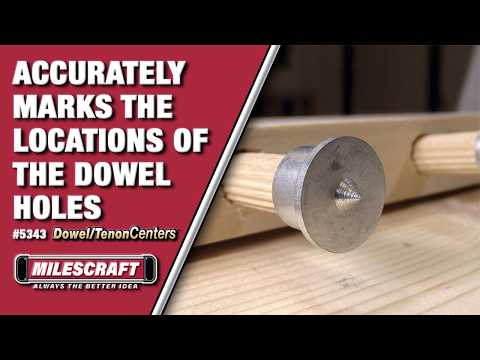 Milescraft Imperial Dowel and Tenon Dowelling Centre Finder Set of 8
