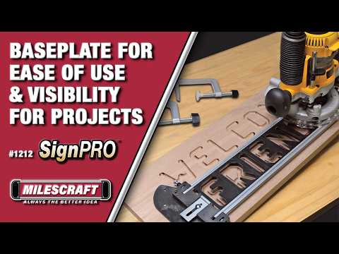 Milescraft 2 1/2in Horizontal Character Template Set for Routing