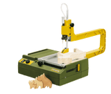 PROXXON DS-230/E Micro Scroll Saw in action, perfect for model building and precision mechanics
