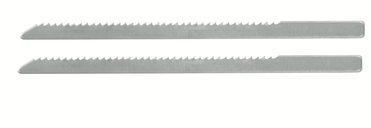 PROXXON 2 HSS Jig Saw Blades 1.06mm Tooth Pitch, high-speed steel blades for precision cutting strength
