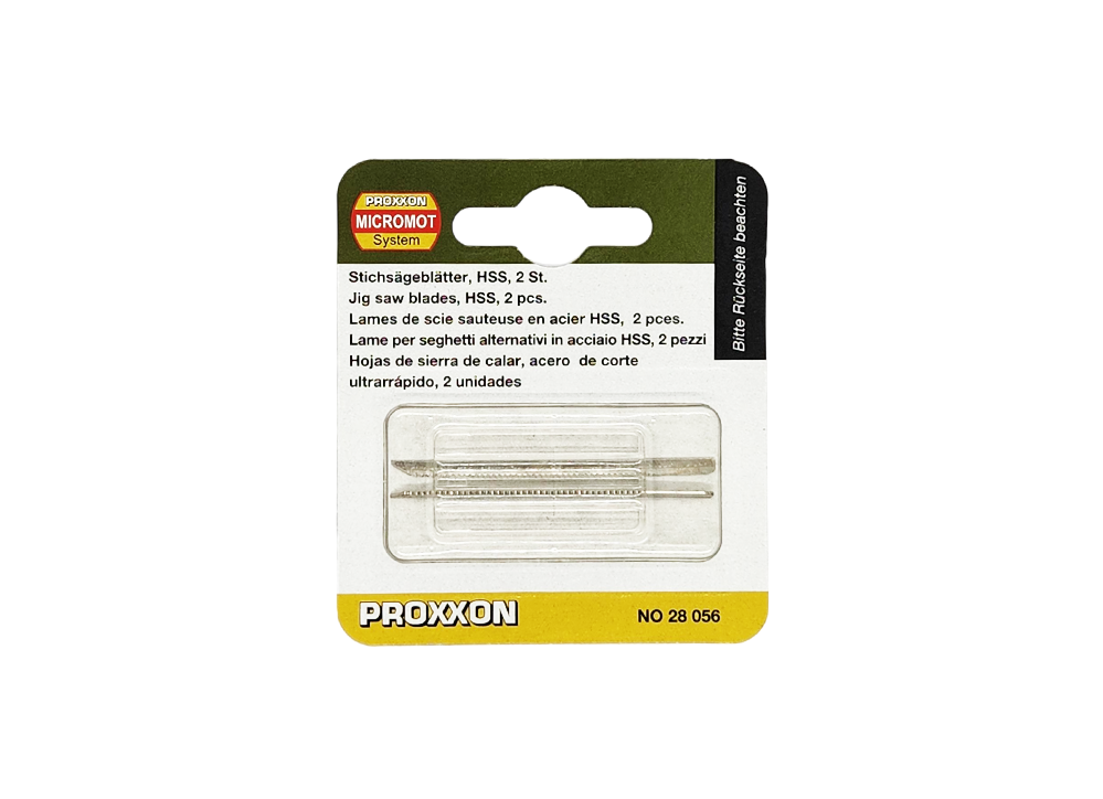 PROXXON Pack of 2 HSS Jig Saw Blades for precise and clean cuts