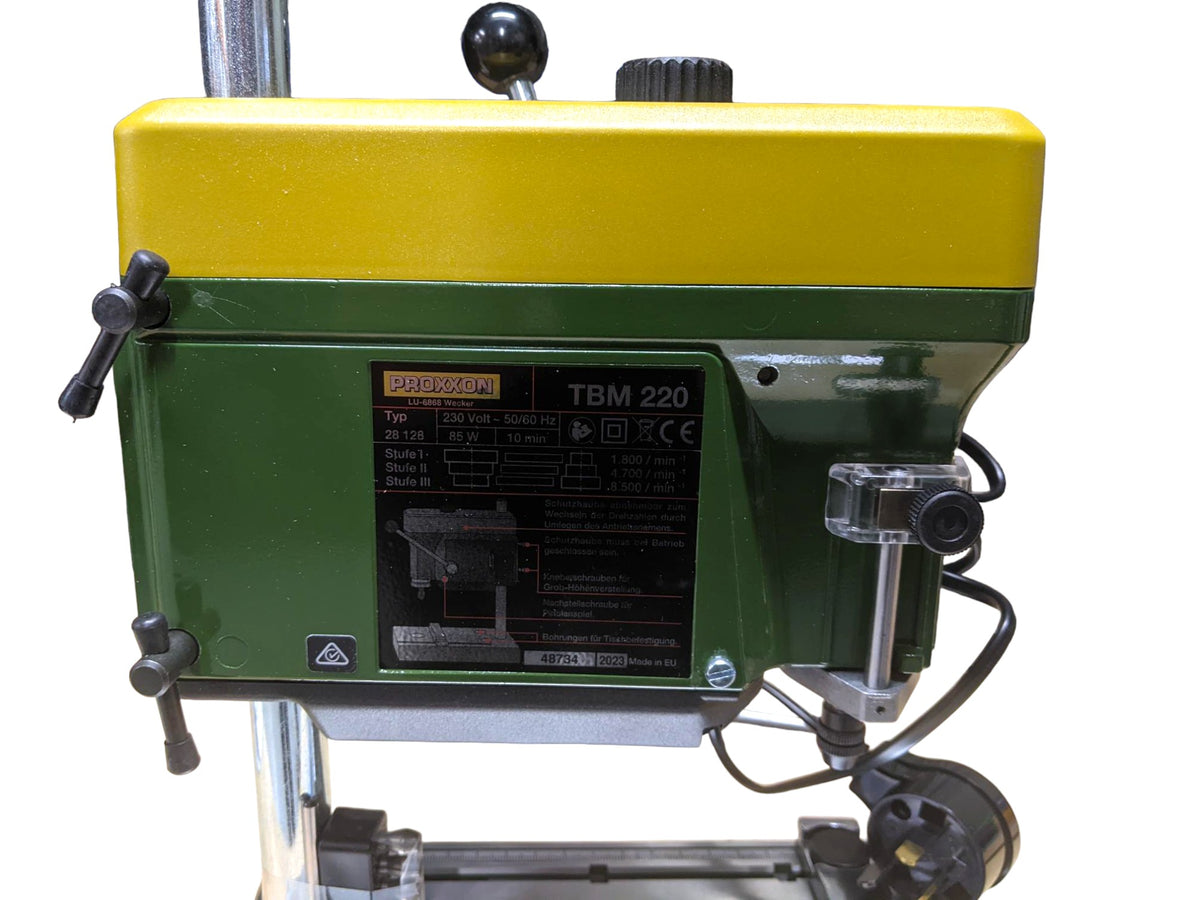 PROXXON TBM-220 Benchtop Drill Press 85W in use