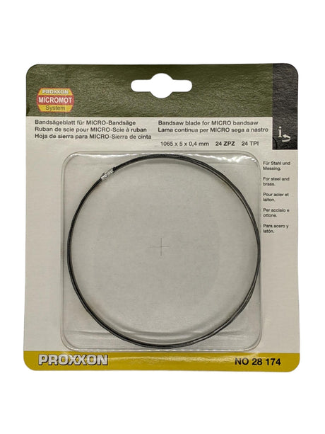 PROXXON Bandsaw Blade 24TPI Swedish Steel 1065x5mm for MBS-240/E Micro Bandsaw