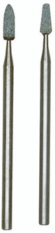 PROXXON Silicon Carbide grinding bits for engraving glass, ceramics, stellites, tungsten carbide, and hard steel alloys