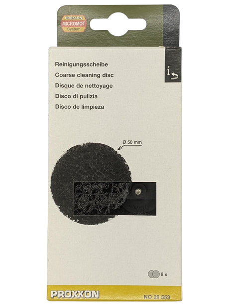 PROXXON 50mm Abrasive Fleece Cleaning Disc Pack of 6 for MICROMOT Angle Grinders