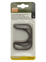 PROXXON Corundum Sanding Belts for BS/A Power File Belt Sander, Pack of 5, Image 3 - Detail of sanding belt in action