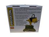 Proxxon Precision Vice 75mm Repositionable angled close-up showing aluminum die-cast construction