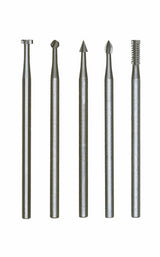 PROXXON Tungsten Vanadium Milling Bits Pack of 5, assorted shapes, precision-engineered for vibration-free high-accuracy milling