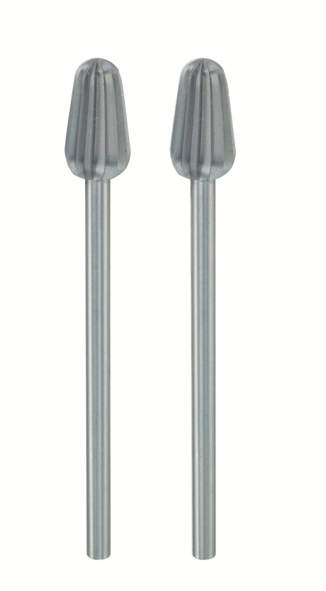 PROXXON 6mm Tungsten Vanadium Cone Milling Bits, Pack of 2 - Precisely crafted for freehand woodworking on various materials