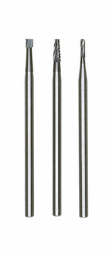 PROXXON Milling Bits Tungsten Carbide Assorted Size & Shape Pack of 3 in Australian woodworking tools store