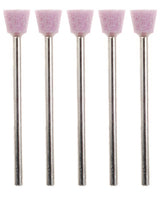 PROXXON 7mm Cone Corundum Grinding Bits - Pack of 5, high-quality tools for grinding hard materials