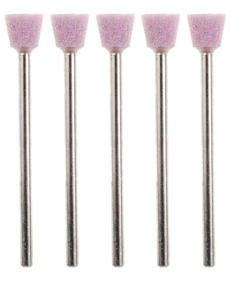 PROXXON 7mm Cone Corundum Grinding Bits - Pack of 5, high-quality tools for grinding hard materials