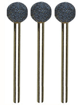PROXXON 9mm Ball Corundum Grinding Bits - Pack of 3, high-quality tools for grinding and chiselling hard materials