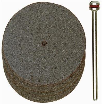 PROXXON 38mm Corundum Cutoff Wheels in action, cutting through metal, plastic, and more