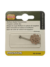 PROXXON Tungsten Carbide Cutting Discs in 20mm and 50mm Diameters for MICROMOT System Tools