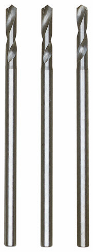 PROXXON High Speed Steel Drill Bits, Set of 3, angled view, ideal for precise and clean hole drilling in various materials