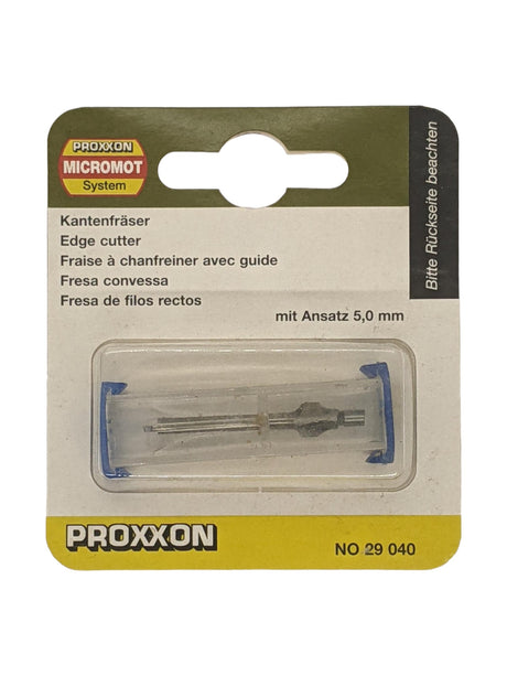 PROXXON 2.5mm Roundover Router Bit for Micro Shaper - HSS cutter for wood and fibreboard with clean relief grinding