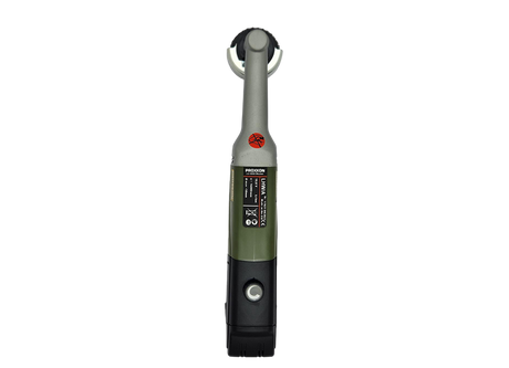 PROXXON MICROMOT LHW/A Long Neck Angle Grinder Battery Powered Variable Speed side view die-cast aluminium gear head glass-fibre reinforced polyamide housing