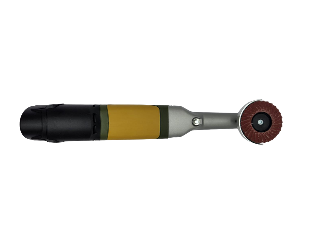 PROXXON MICROMOT LHW/A Long Neck Angle Grinder with variable speed control, die-cast aluminium gear head, and glass-fibre reinforced housing