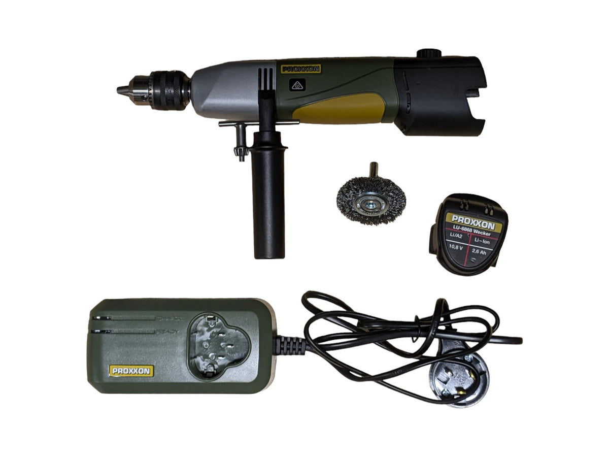 PROXXON MICROMOT IGS/A Industrial Straight Grinder in use with high precision and battery-powered convenience