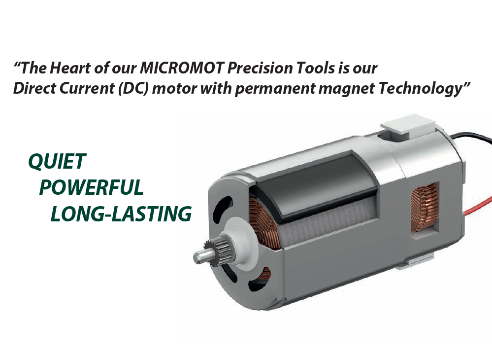 PROXXON MICROMOT LGS/A Long Neck Die Grinder Kit in use, showcasing its lightweight design