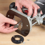 Trend Routabout Floor Access Router Jig creating 250mm diameter opening in chipboard floor