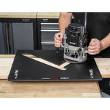 Trend Stair Router Template Jig showcasing precise woodworking for open risers