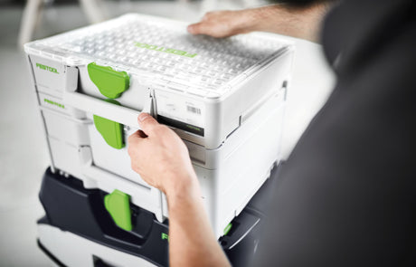 Festool Systainer3 Medium 6 Compartment Organiser integrated with Bott vario3 vehicle equipment