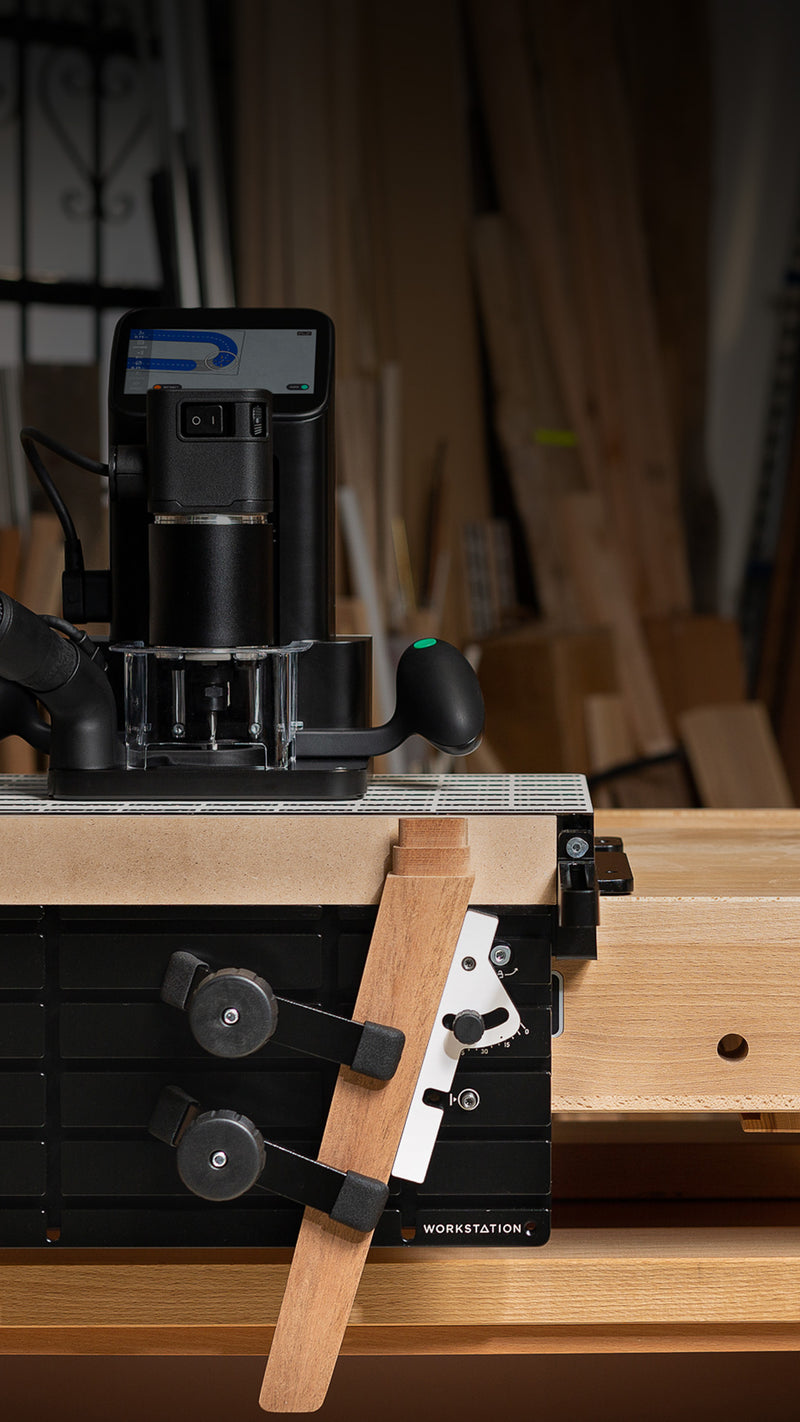 Shaper Router and Workstation creating precise mortise and tenon joints